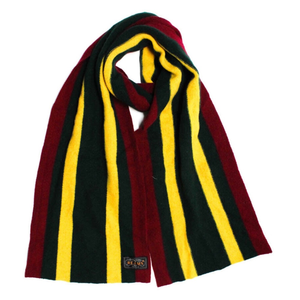 BEAMS GQ Scarf Japan Mens NEW Green Neiman Marcus